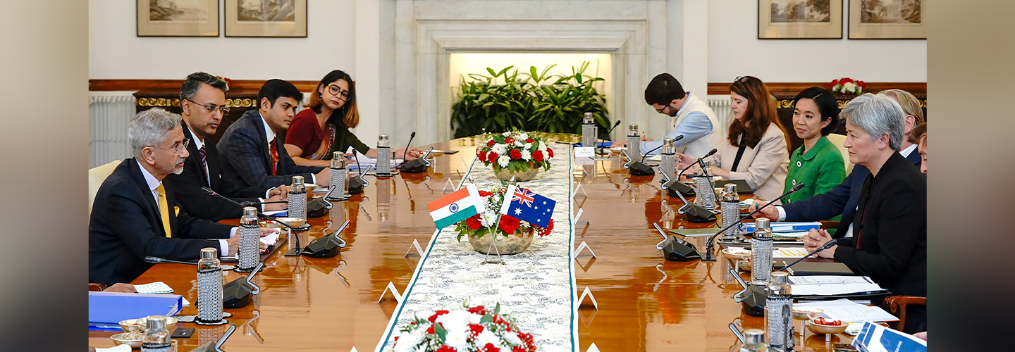 External Affairs Minister, Dr. S. Jaishankar co-chared the 16th Foreign Ministers Framework Dialogue with H.E. Ms. Penny Wong, Minister for Foreign Affairs of Australia, in New Delhi