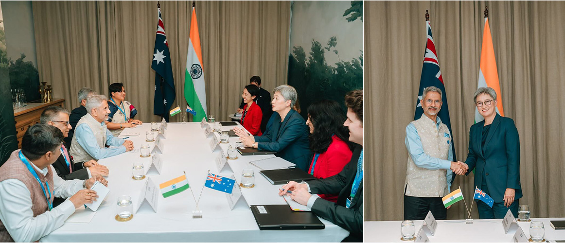 EAM Dr S. Jaishankar meet FM Senator Penny Wong of Australia in Perth for the 7th Indian Ocean Conference


09 Feb 2024